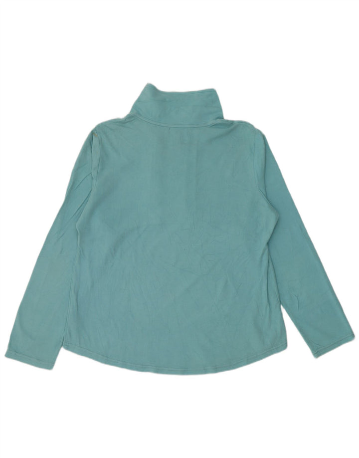 CHAPS Haut de survêtement à col zippé pour femme UK 18 XL Bleu Coton