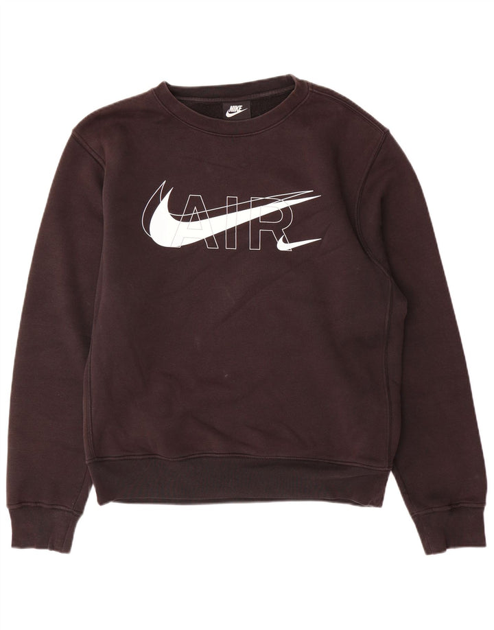 Nike Sweat-shirt graphique pour homme en coton noir Taille S