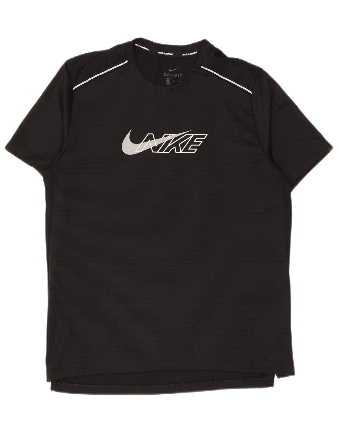 Nike Hommes Dri Fit Graphic T-Shirt Haut Noir Moyen Polyester