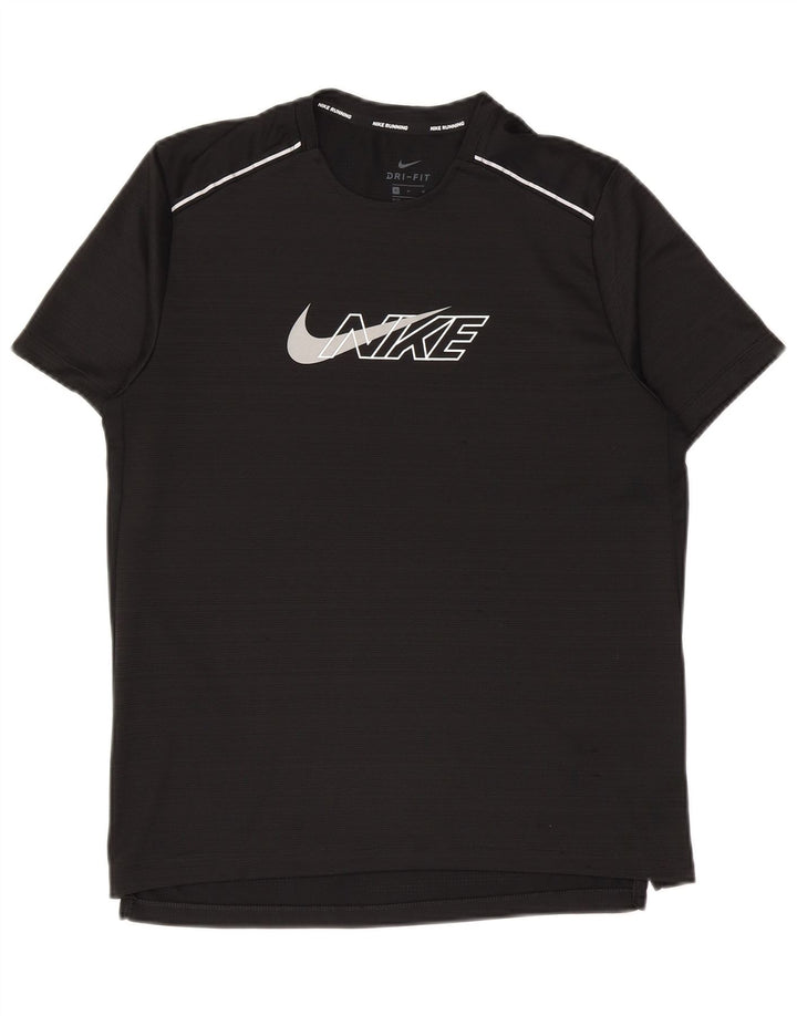 Nike Hommes Dri Fit Graphic T-Shirt Haut Noir Moyen Polyester