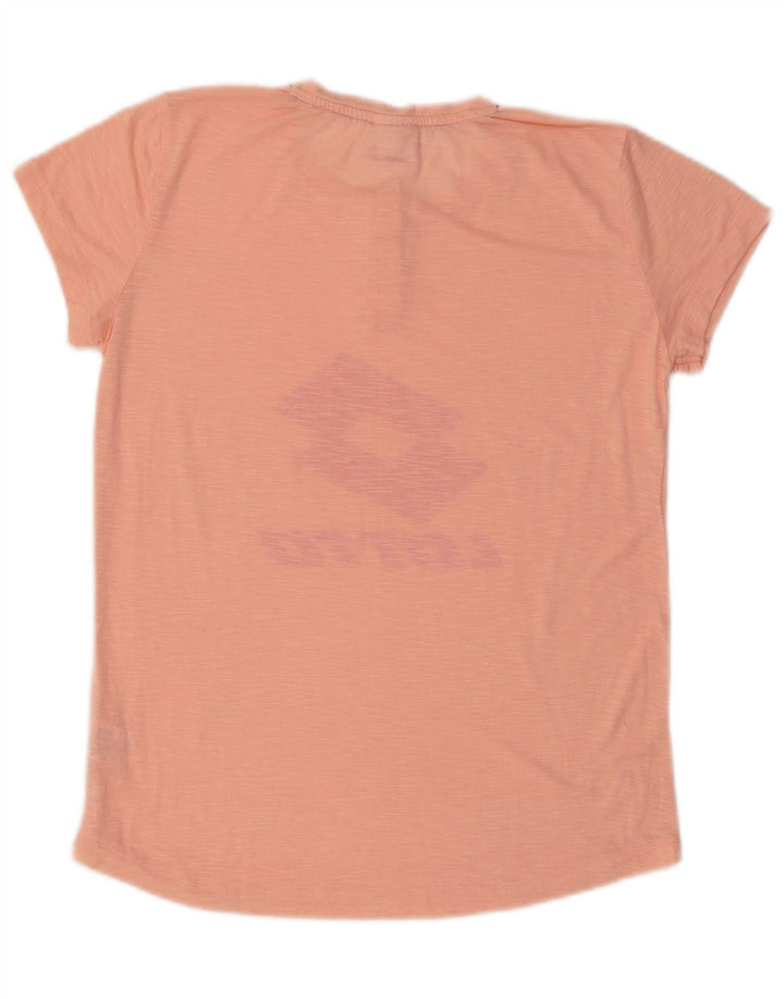Lotto T-Shirt Graphique Femme UK 14 Rose Moyen Polyester