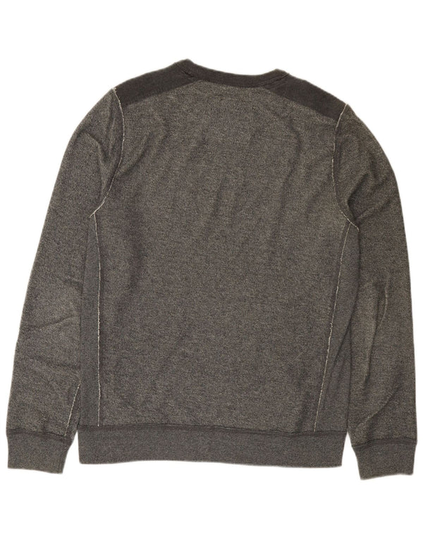 ABERCROMBIE & FITCH Sweat-shirt en coton color block gris moyen pour homme