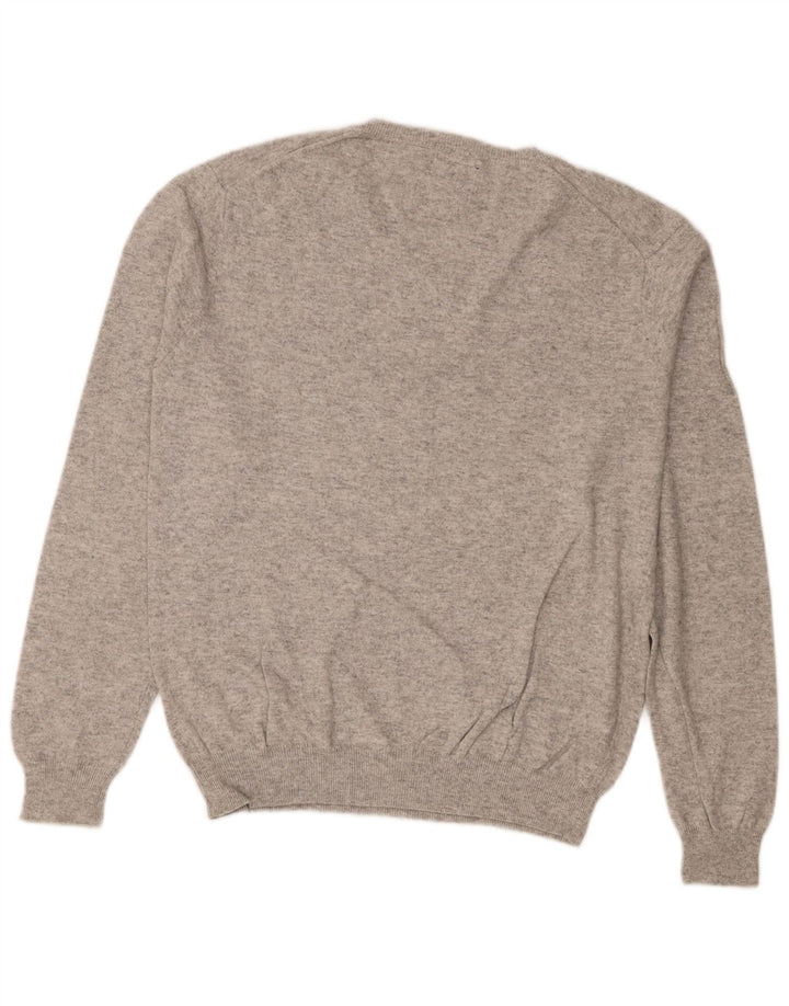Sun68 Pull col V pour homme en coton gris Taille L
