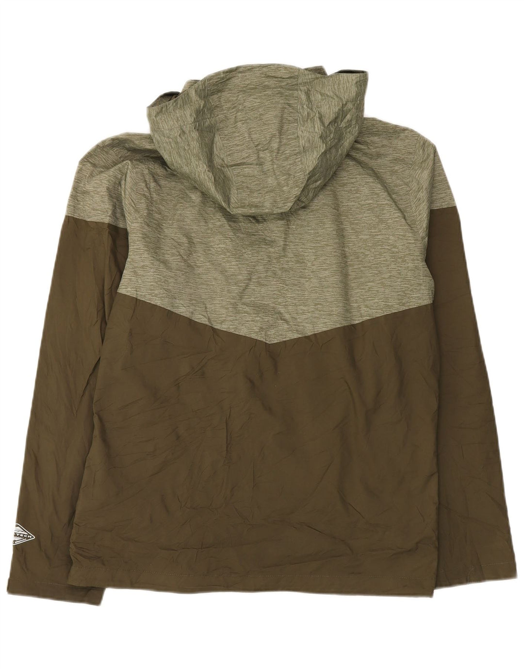 Columbia Veste de pluie à capuche pour homme UK 38 Medium Kaki Colourblock Polyester