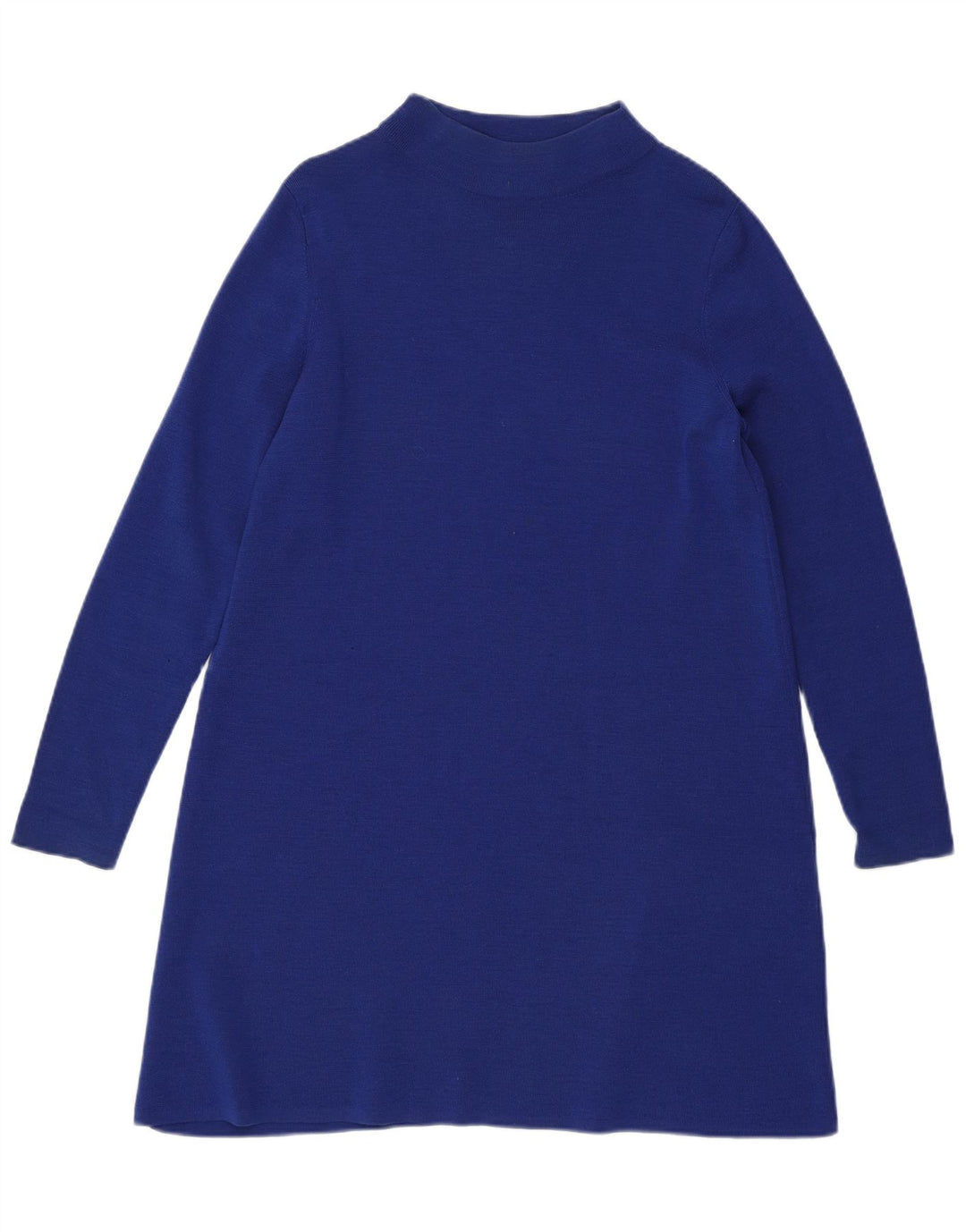 Cos Robe pull femme UK 10 Petite laine bleue