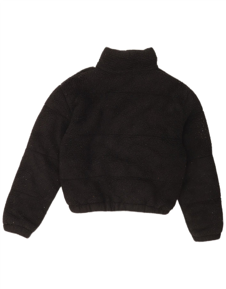 Ellesse Veste polaire surdimensionnée pour femme UK 8 Small Noir Polyester