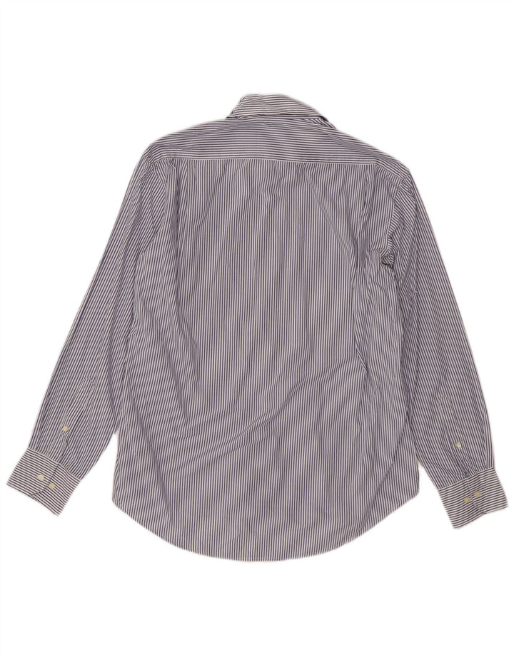 DACK'S Chemise Regular Fit Homme Bleu Moyen en Coton à Fines Rayures