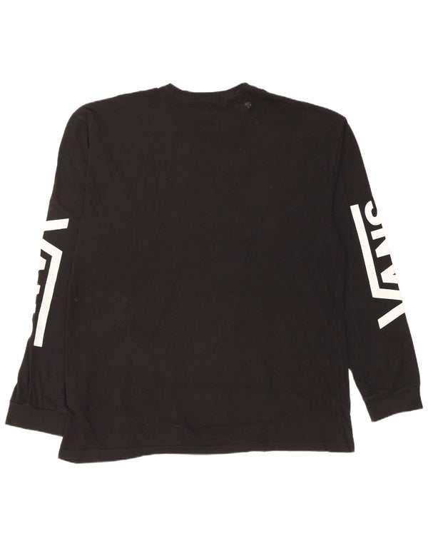 Vans Haut graphique à manches longues pour hommes XL en coton noir