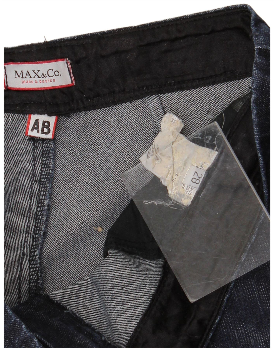 Max & Co. Jean large pour femme W28 L28 Bleu marine