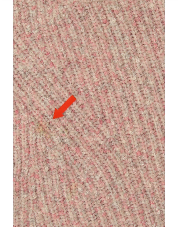 Marks & Spencer Pull à col rond pour femme UK 14 Rose moyen moucheté
