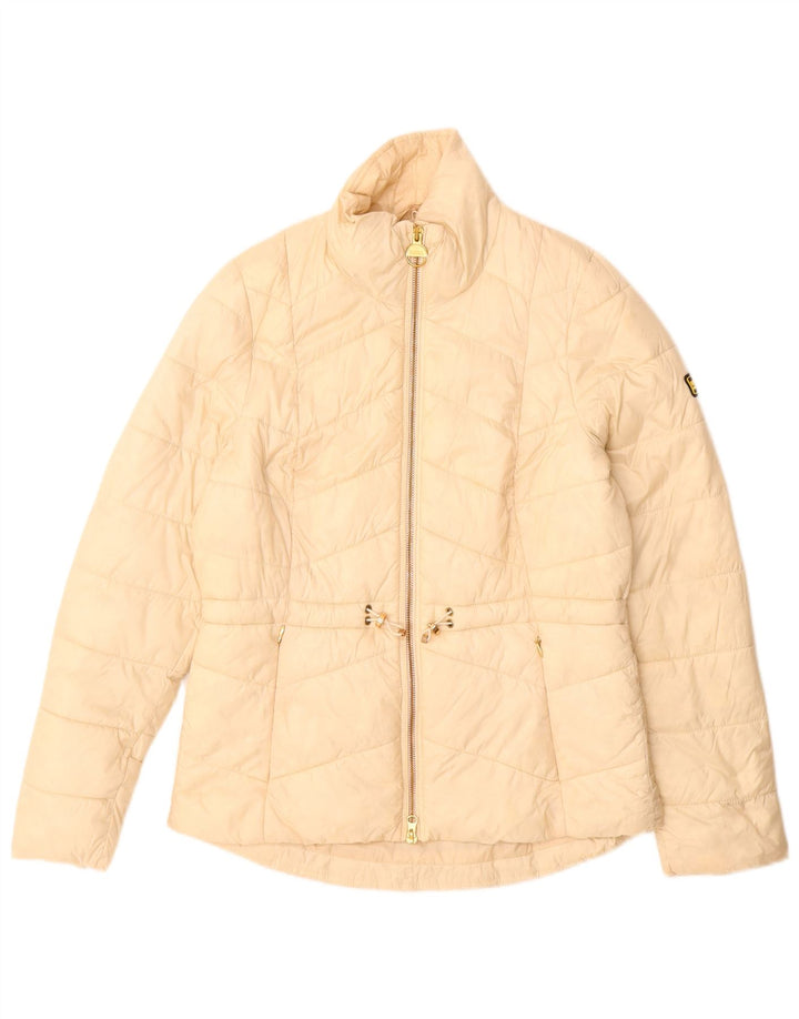 BARBOUR Veste matelassée pour femme UK 10 Small Beige Polyamide