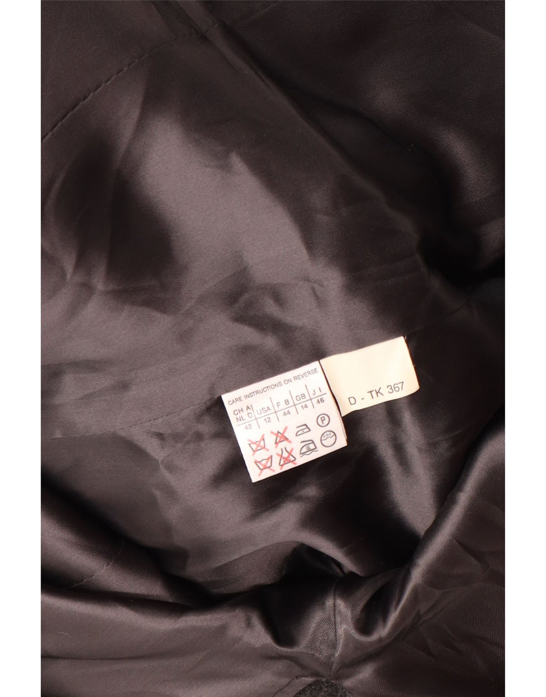 MARELLA Manteau double boutonnage pour femme UK 14 Grande laine vierge grise