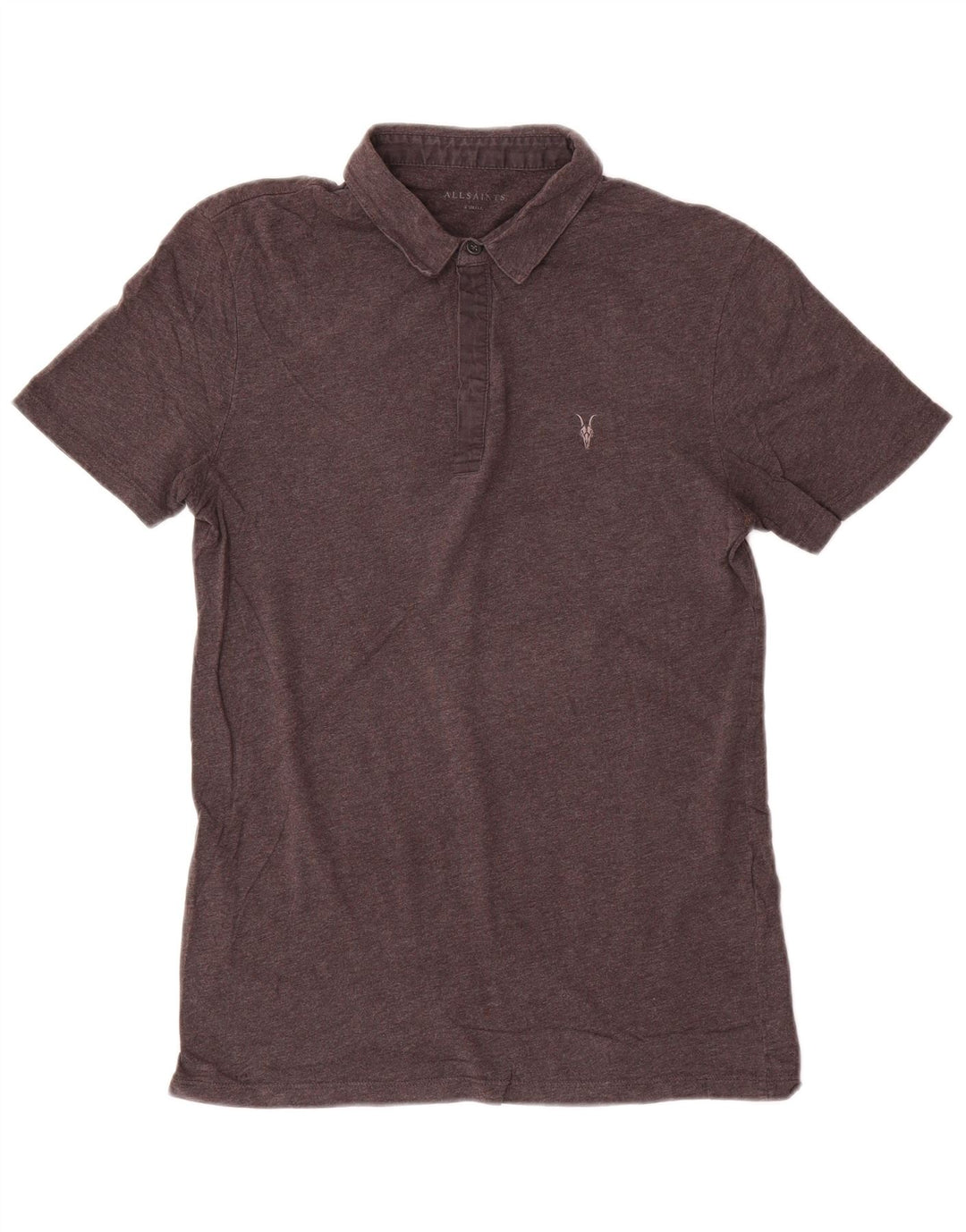 All Saints Polo Homme XS Gris Coton