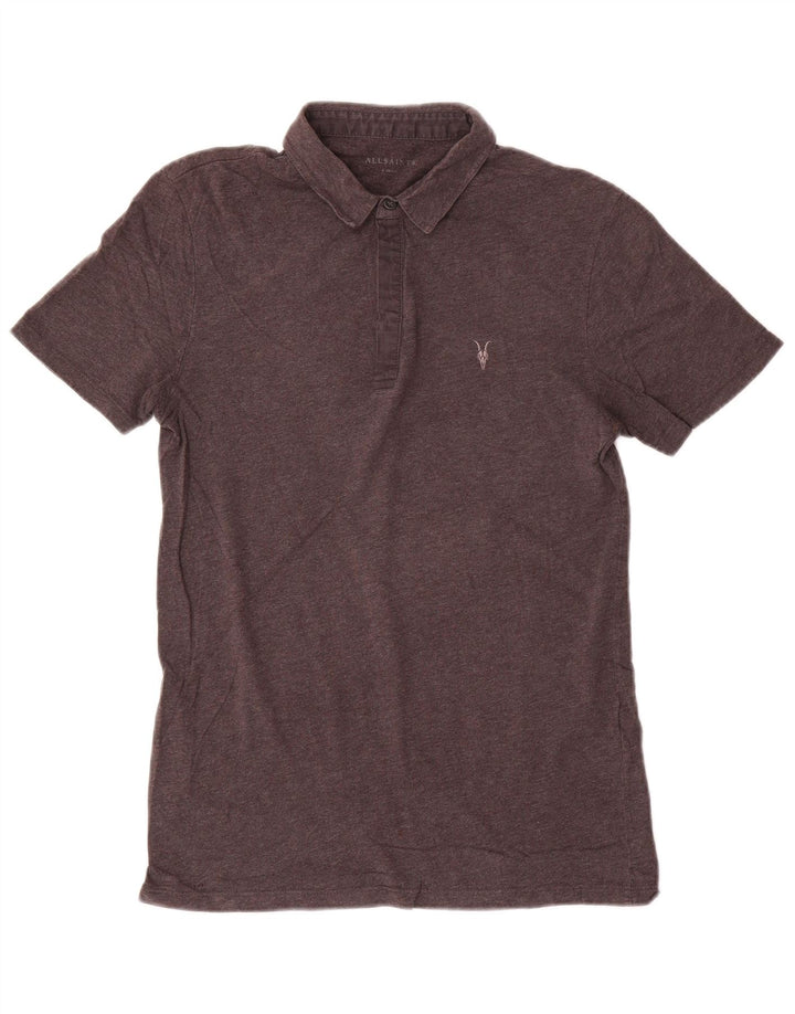 All Saints Polo Homme XS Gris Coton