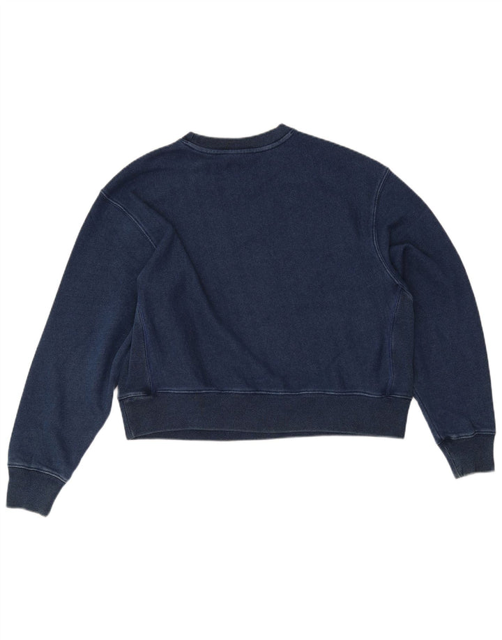 Champion Sweat-shirt court surdimensionné pour femme UK 14 Bleu marine moyen