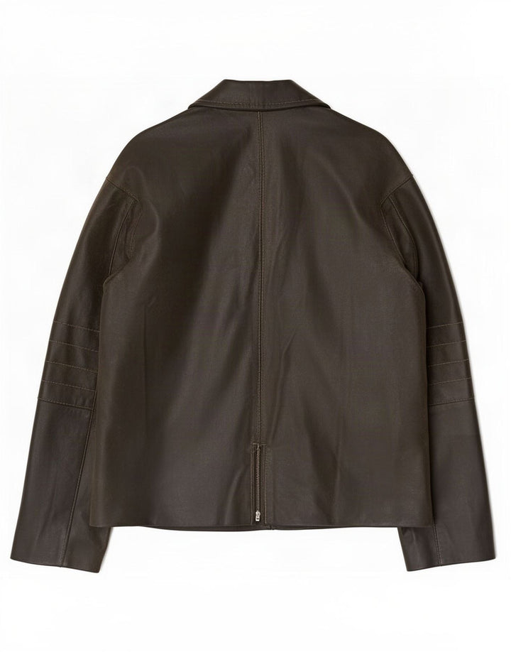 Conbipel Veste En Cuir Homme IT 48 Kaki Moyen