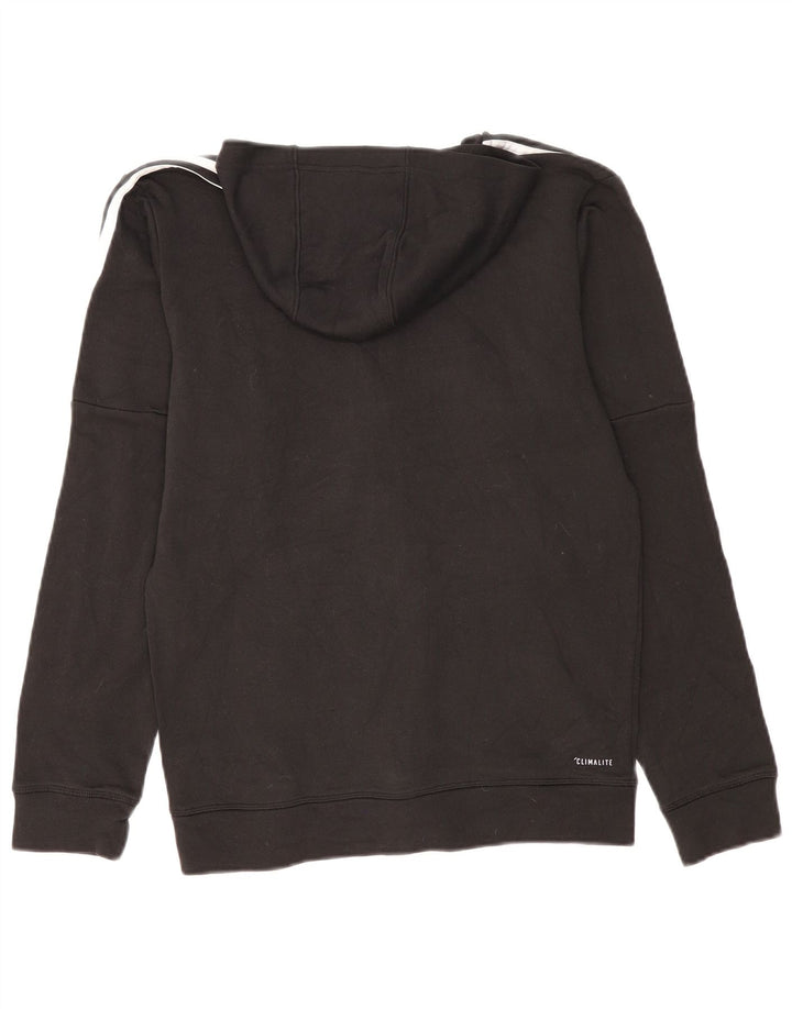 Adidas Pull à capuche zippé Climalite pour homme en polyester noir moyen