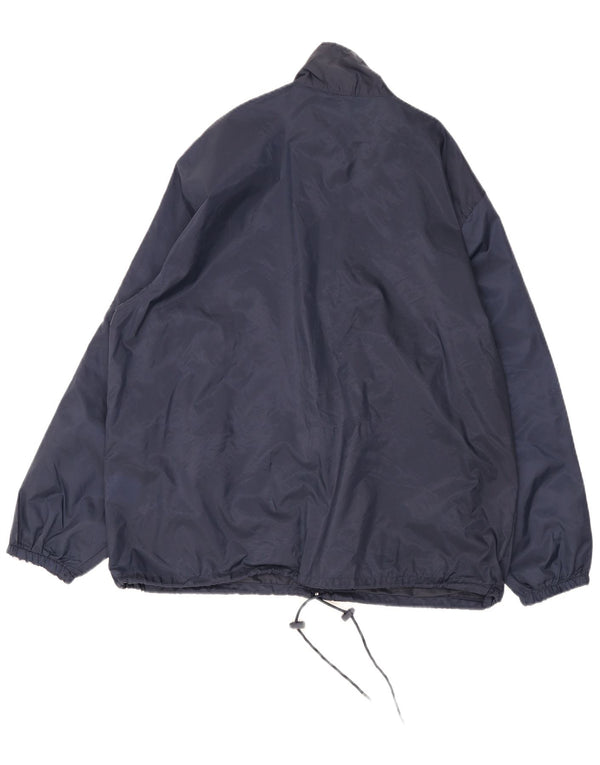 Lotto Veste de pluie pour homme UK 38 Medium Bleu marine Colorblock Nylon