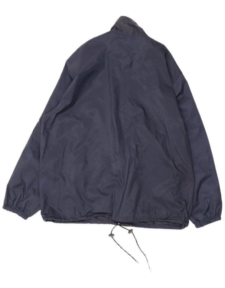 Lotto Veste de pluie pour homme UK 38 Medium Bleu marine Colorblock Nylon