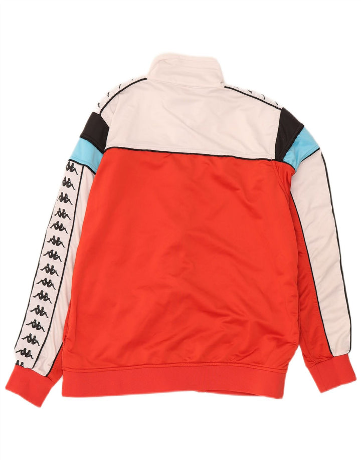 Kappa Veste de survêtement graphique pour femme UK 16 Large Rouge Colourblock