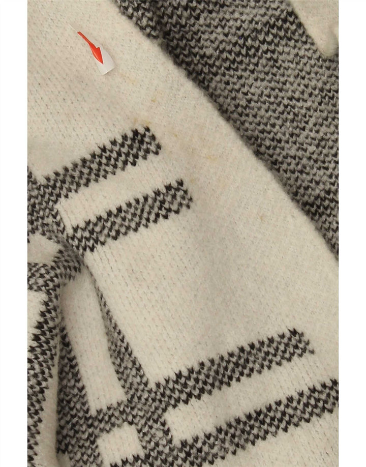 Marks & Spencer Pull cardigan long pour femme UK 16 Grand carreaux blancs