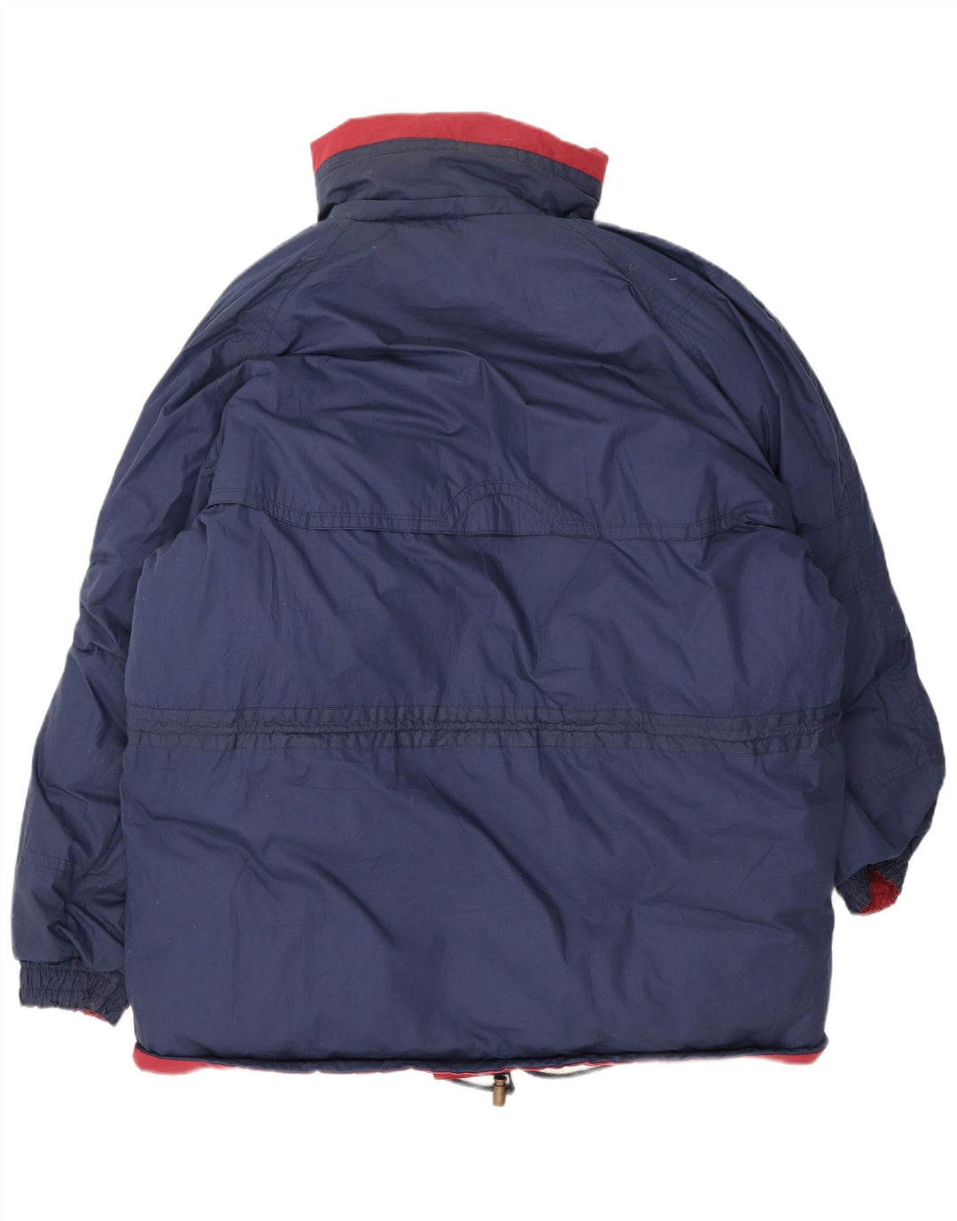 vintage Homme Surdimensionné Réversible Veste Rembourrée UK 40 Grand Rouge