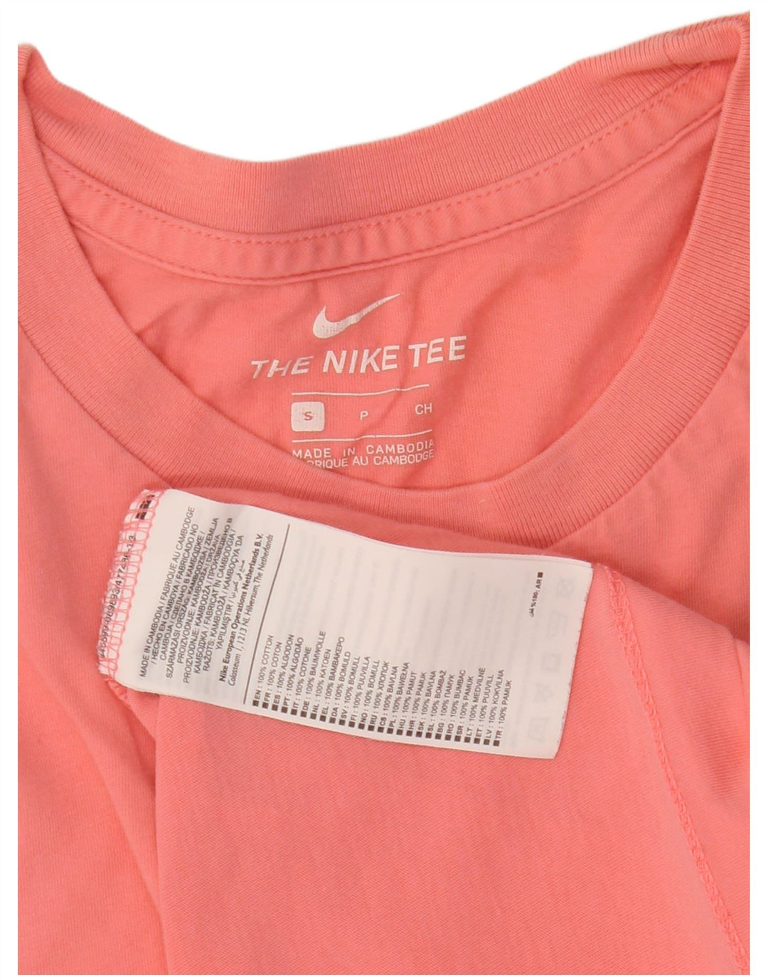 NIKE T-shirt graphique pour homme en coton rose petit