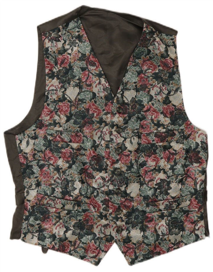 gilet homme vintage IT 46 Petit Floral Multicolore