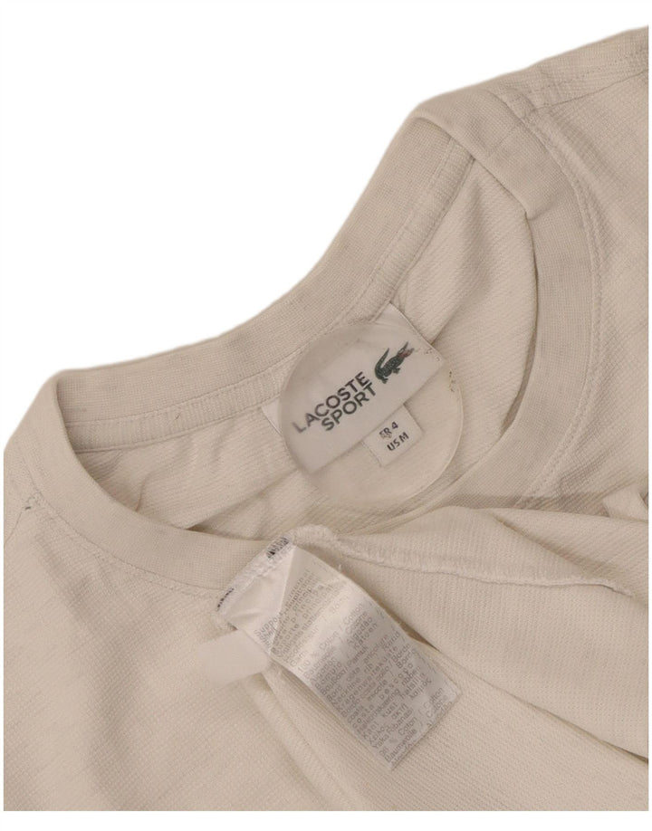 Lacoste T-Shirt Homme Top Taille 4 Coton Blanc Moyen