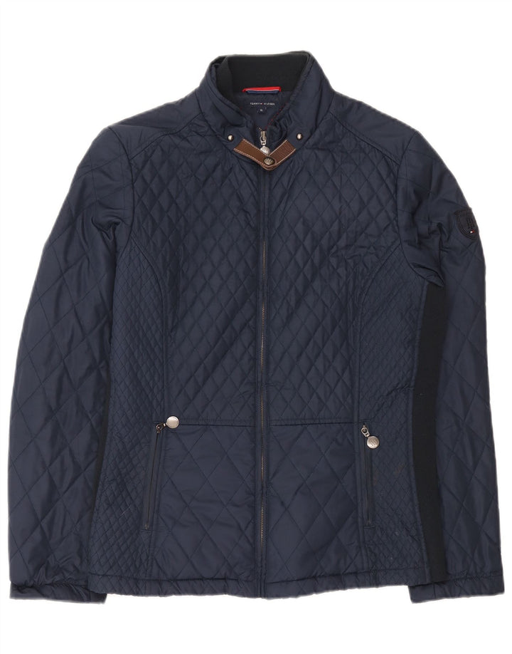 Tommy Hilfiger Veste matelassée pour femme UK 18 XL Bleu marine Polyester