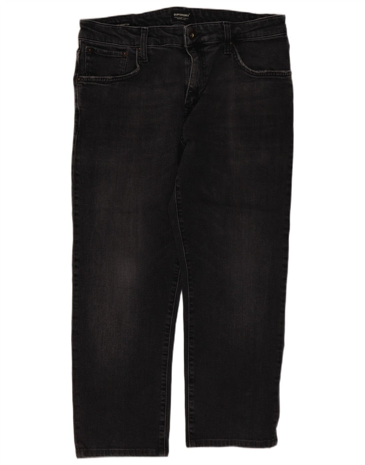 Superdry Jean Court W34 L24 Homme Coton Noir