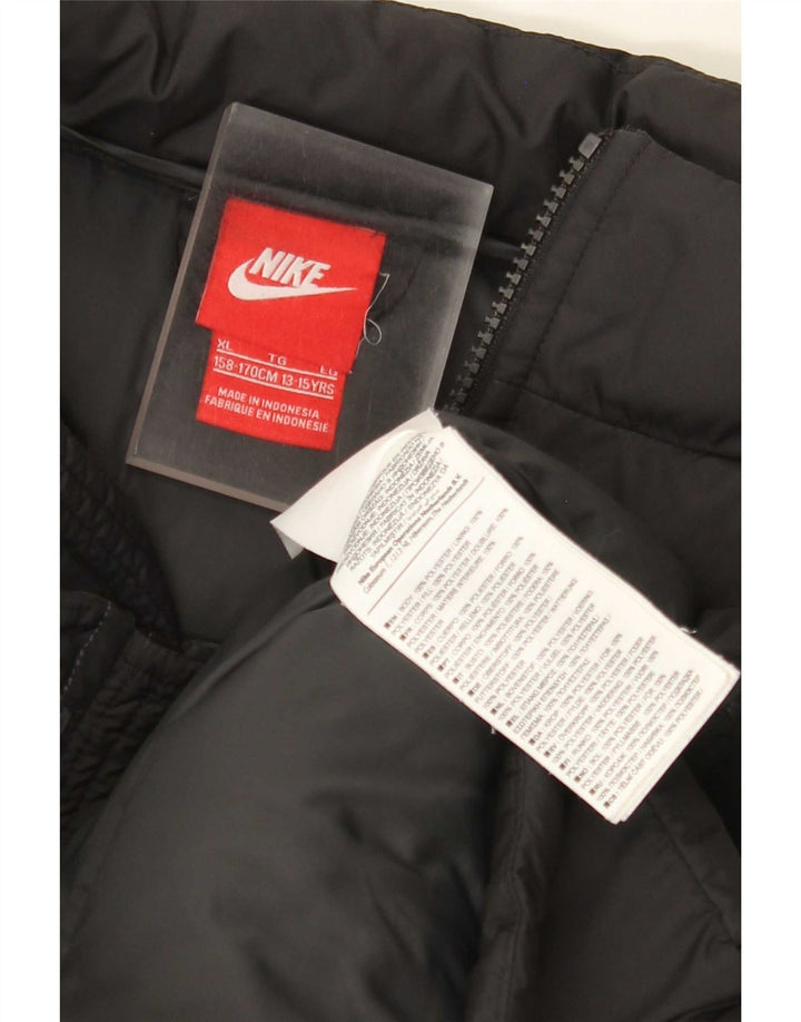 Nike Garçon Gilet Rembourré 13-14 ans XL Noir Polyester