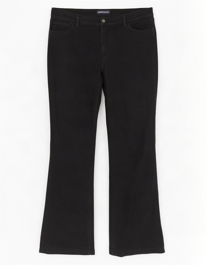 Cerruti 1881 Jean Bootcut Femme W32 L29 Bleu Marine Coton