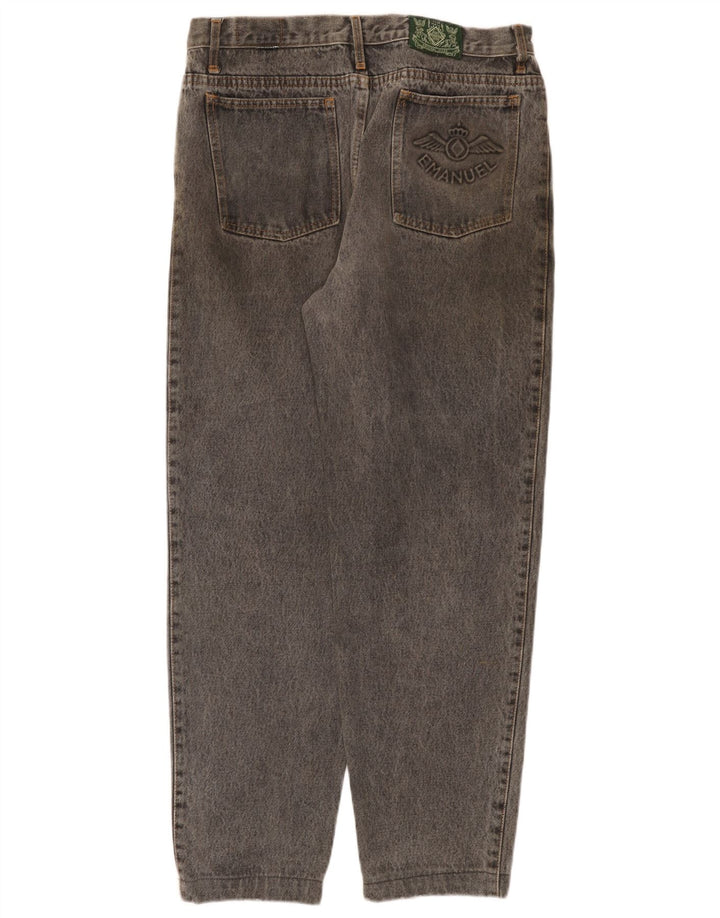 VINTAGE Jean fuselé femme W32 L30 Gris