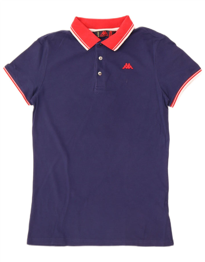 Kappa Polo Homme Large Bleu Marine Coton