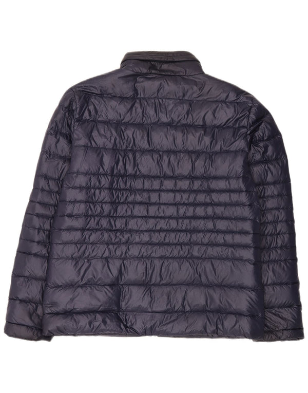 Crew Clothing Veste matelassée à capuche pour homme UK 42 XL Bleu marine Nylon