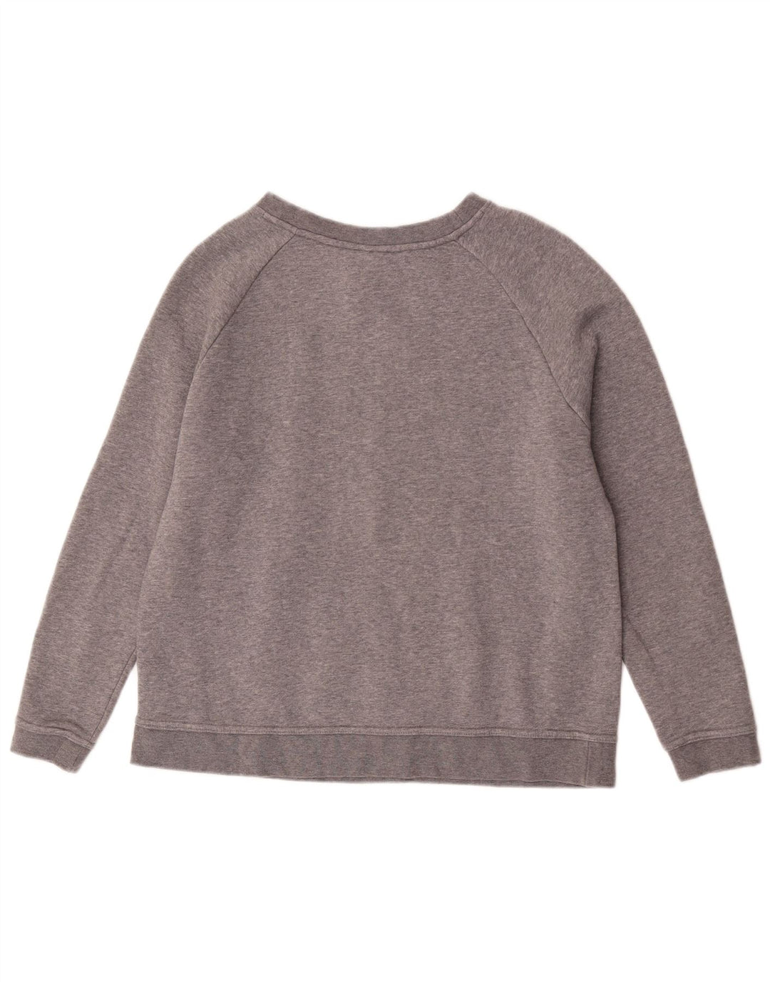 Nike Sweat-shirt graphique pour femme UK 14 Gris moyen en coton moucheté