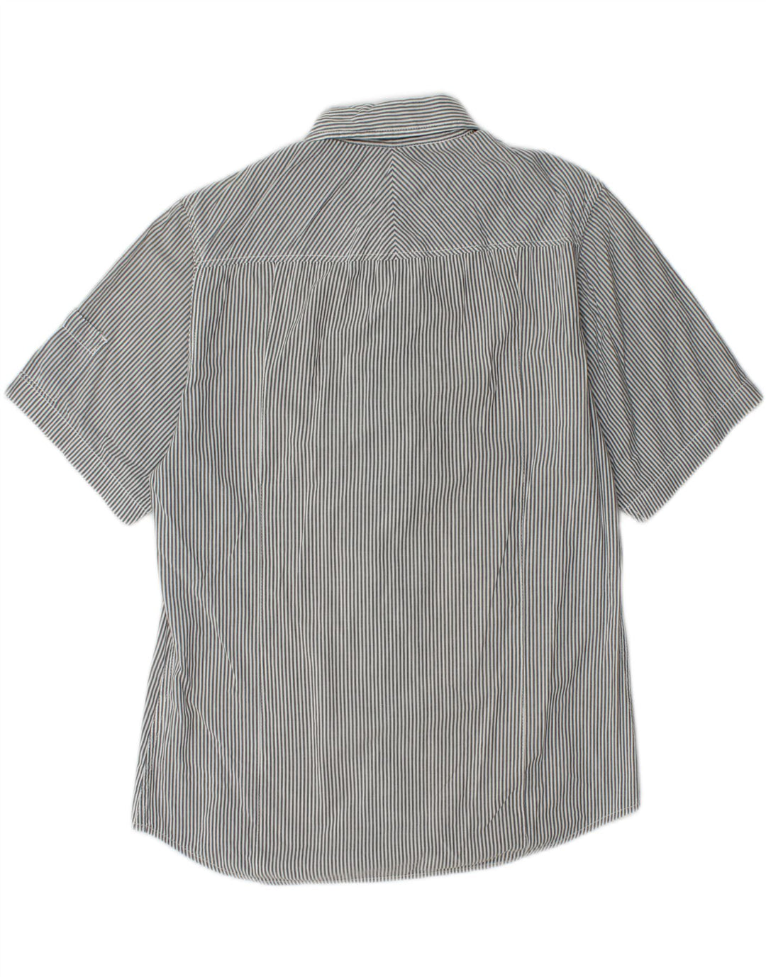 CALVIN KLEIN JEANS Chemise à Manches Courtes Homme Large Gris Rayé