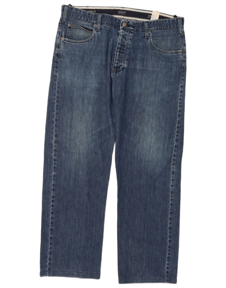 Armani Jean droit W38 L31 bleu coton homme