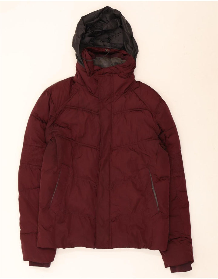 Zara Veste matelassée pour homme UK 38 Polyester marron moyen