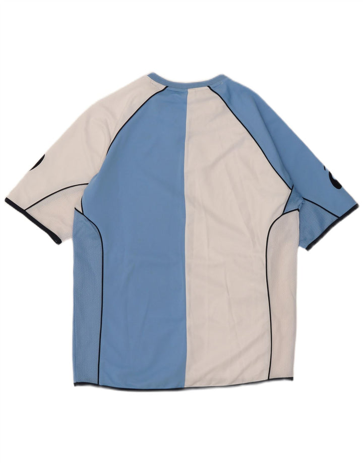 Asics T-Shirt Graphique Homme Bleu Moyen Polyester Colorblock