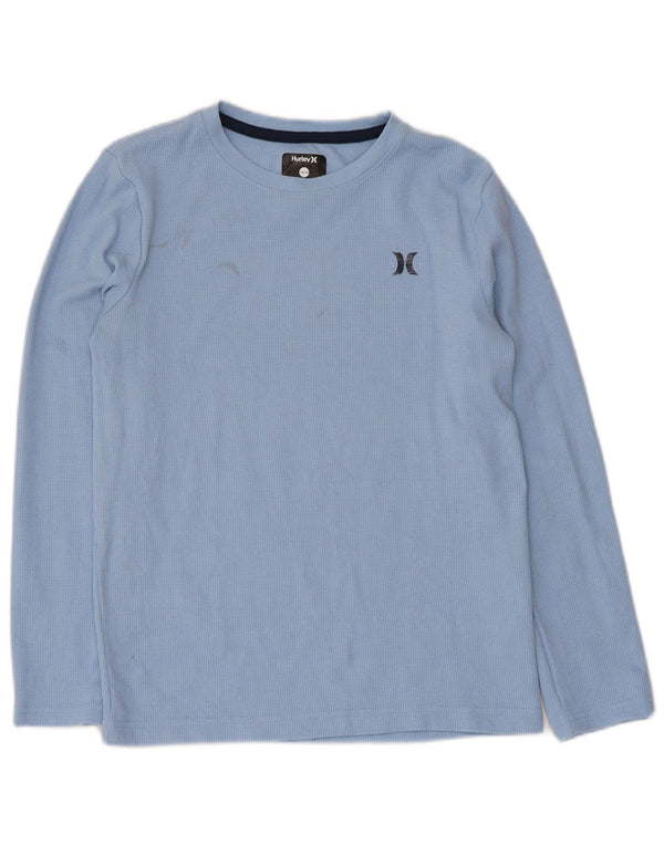 Hurley Boys Graphic T-Shirt Top 14-15 Years Blue Cotton
