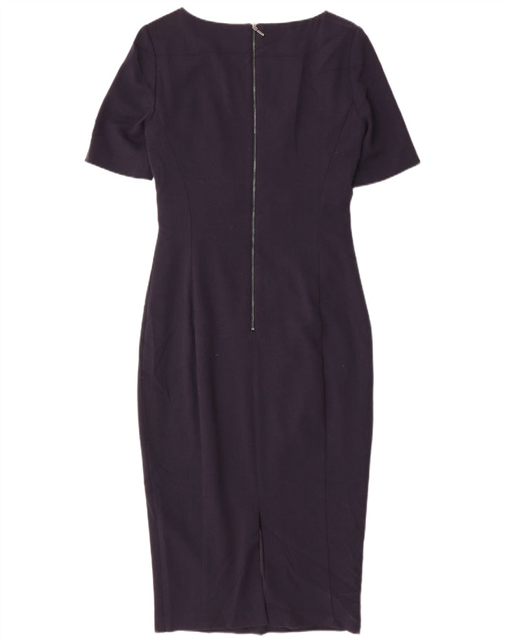 Marks & Spencer Robe moulante pour femme UK 10 Small Bleu marine Polyester