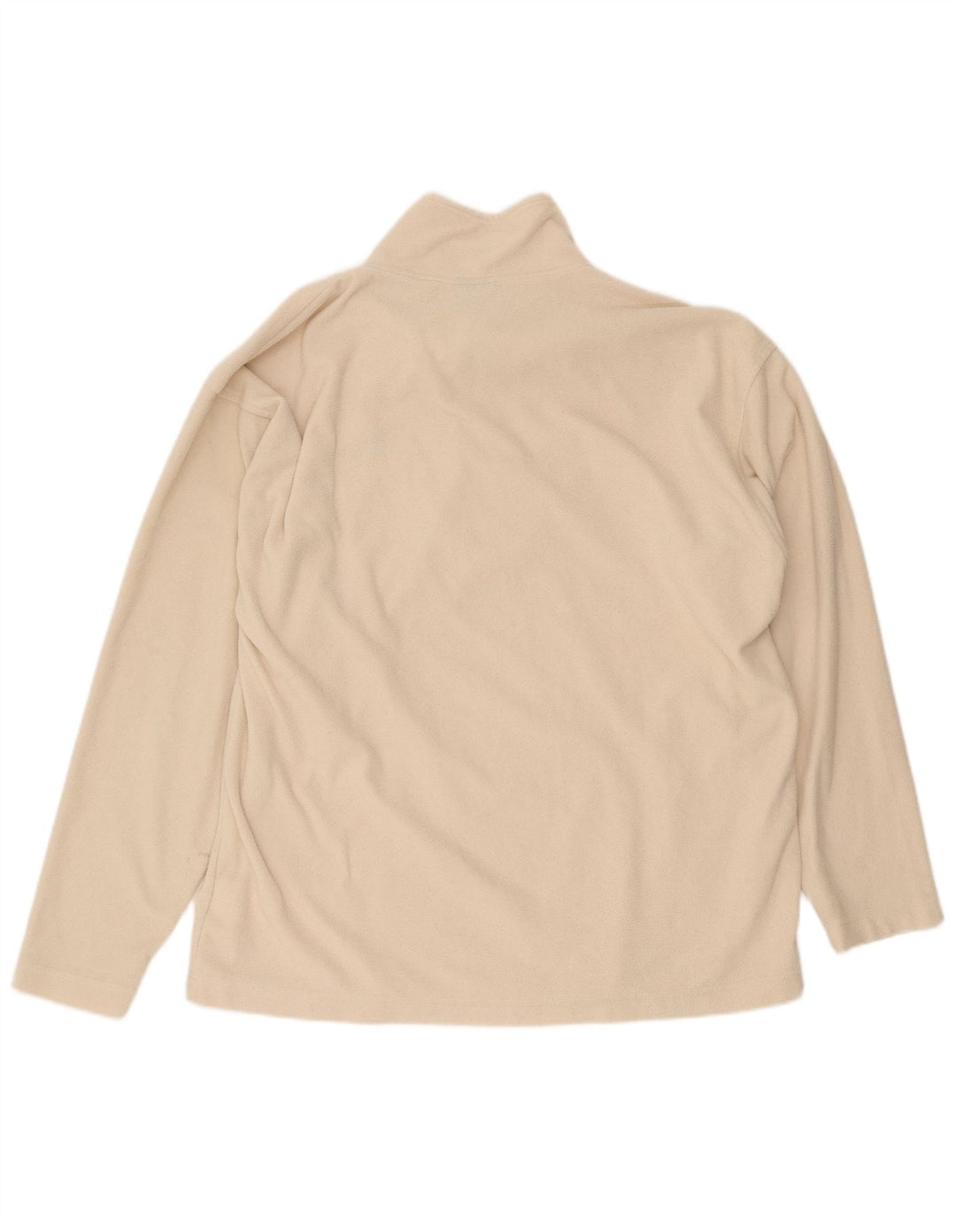 Kappa Pull polaire à col zippé pour homme 2XL Beige Polyester
