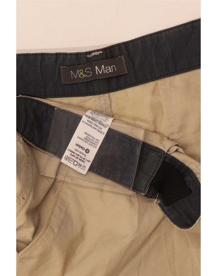 Marks & Spencer Short cargo pour homme W36 Grand coton beige