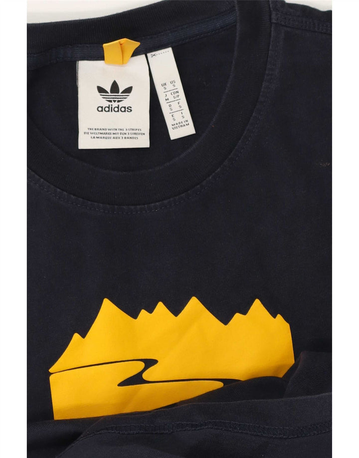 Adidas T-shirt graphique pour homme, petit, bleu marine