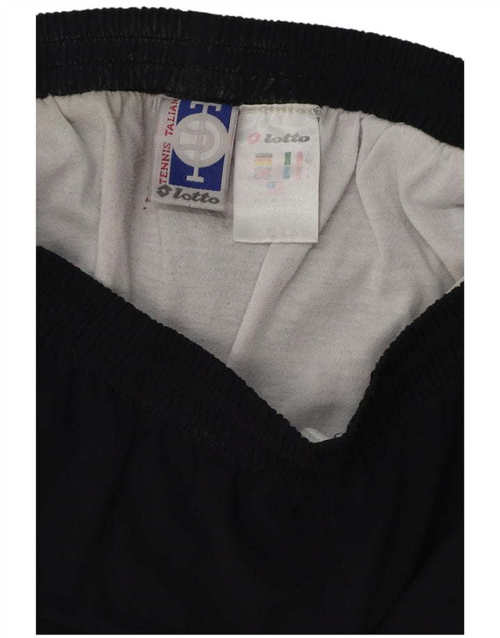 LOTTO Short de sport pour homme UK 40/42 Large Noir Polyester