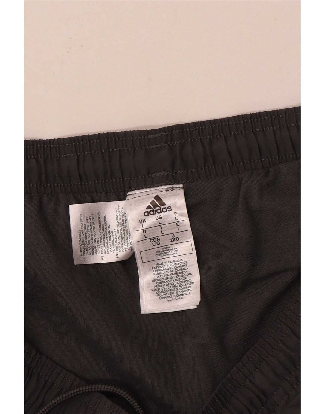 Adidas Pantalon de survêtement pour homme Pantalon de jogging Large Gris Polyester