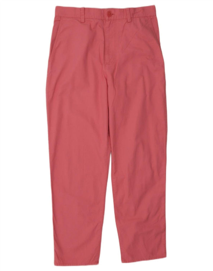 COS Pantalon Chino Droit Taille Haute Femme EU 40 Medium W30 L27 Rose