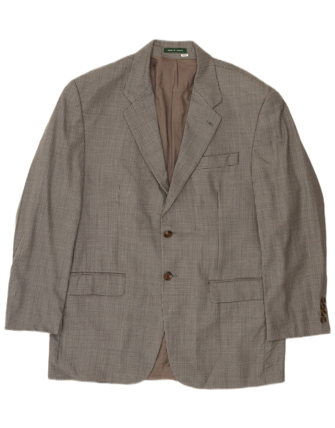 Ralph Lauren Veste blazer à 2 boutons pour homme UK 42 Grand pied-de-poule gris